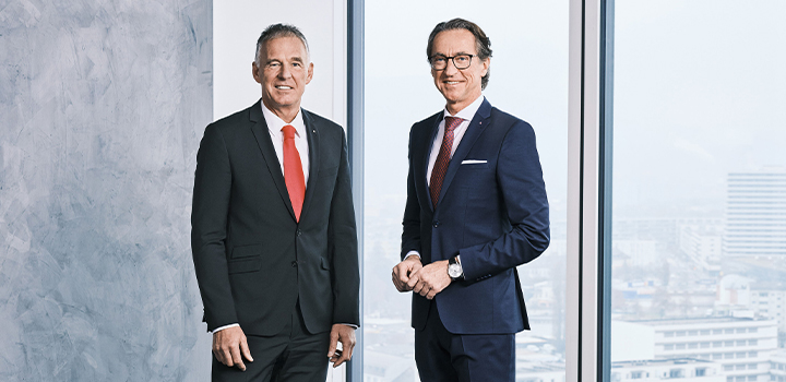 Dr. Andreas Kolar (Member of the Management Board), Chief Executive Officer Dr. Leonhard Schitter (Chairman of the Management Board) (Photo)