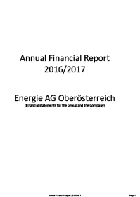 Picture for the Annual Financial Report 2016/2017